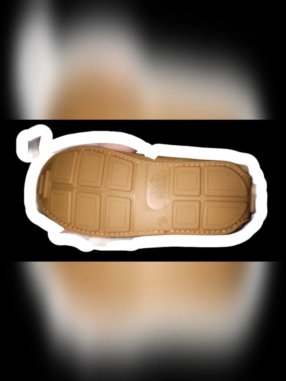 Kids Tan and Black Leather Boat Shoes
